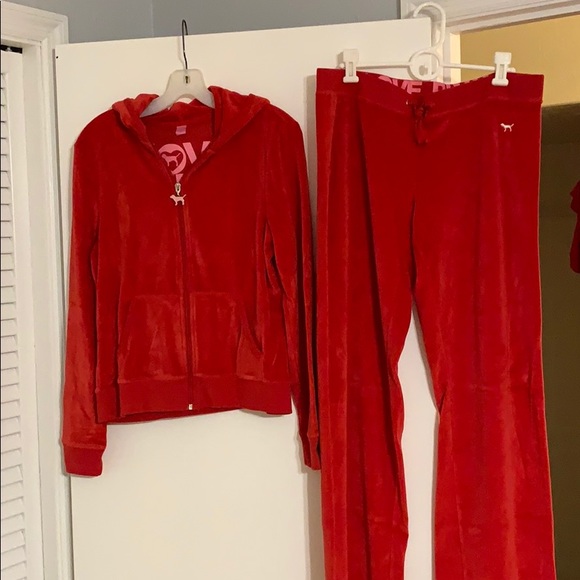 victoria secret 2 piece sweatsuit